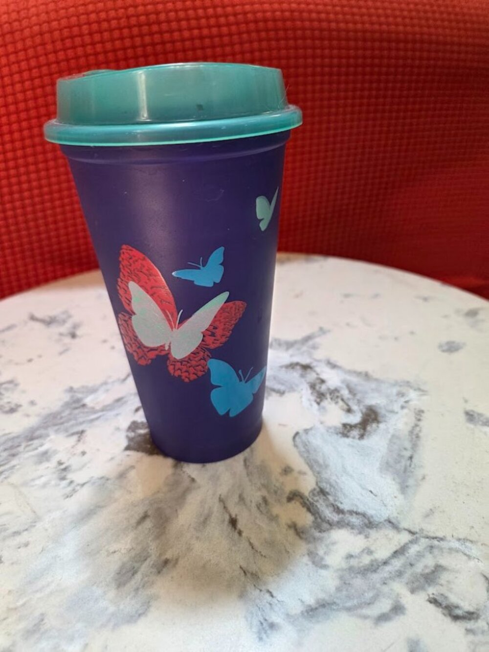 Pretty Purple Starbucks Tumbler with Butterflies from Philippines
